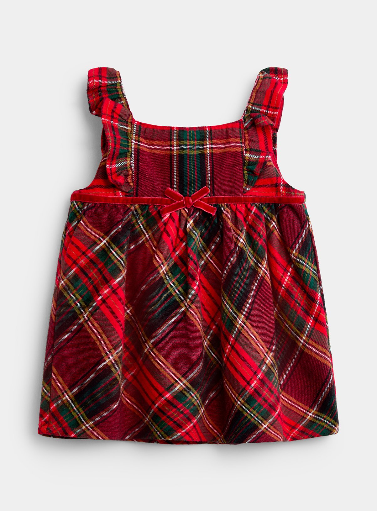 JOJO MAMAN BÉBÉ Tartan Baby Dress and Body Set Bright Red 18-24 months - Image 5 thumbnail